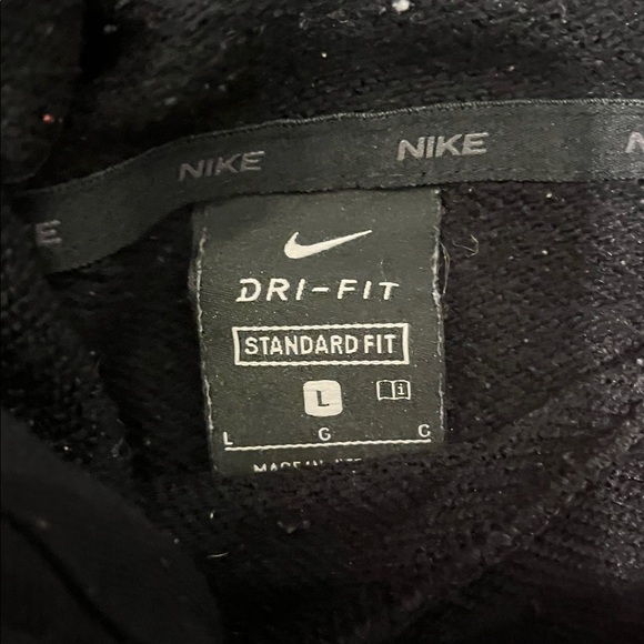 Nike Black Hoodie with Silver Logo - Picture 2 of 3